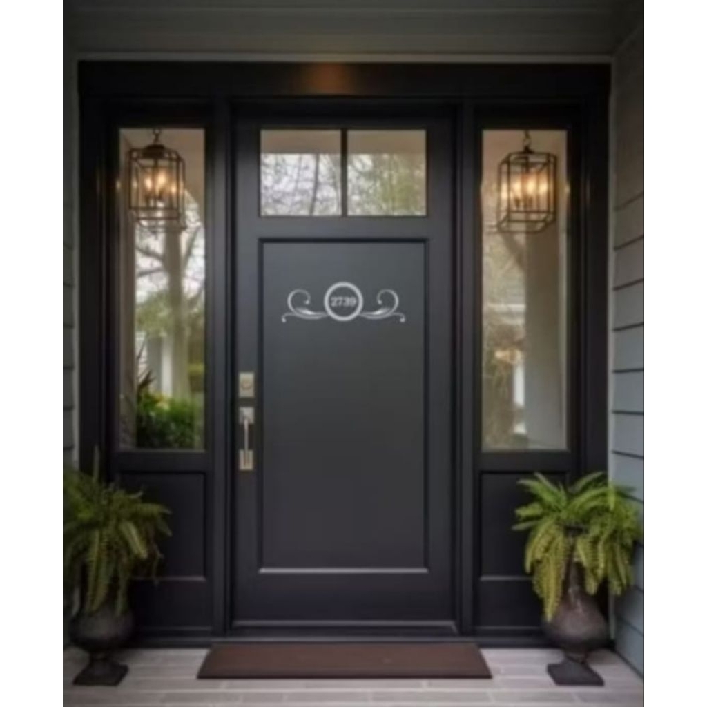 1 SET PINTU UTAMA ACP ALUMUNIUM+ KUSEN 3inchi LENGKAP dengan DUA DAUN JENDELA KANAN DAN KIRI, BISA C