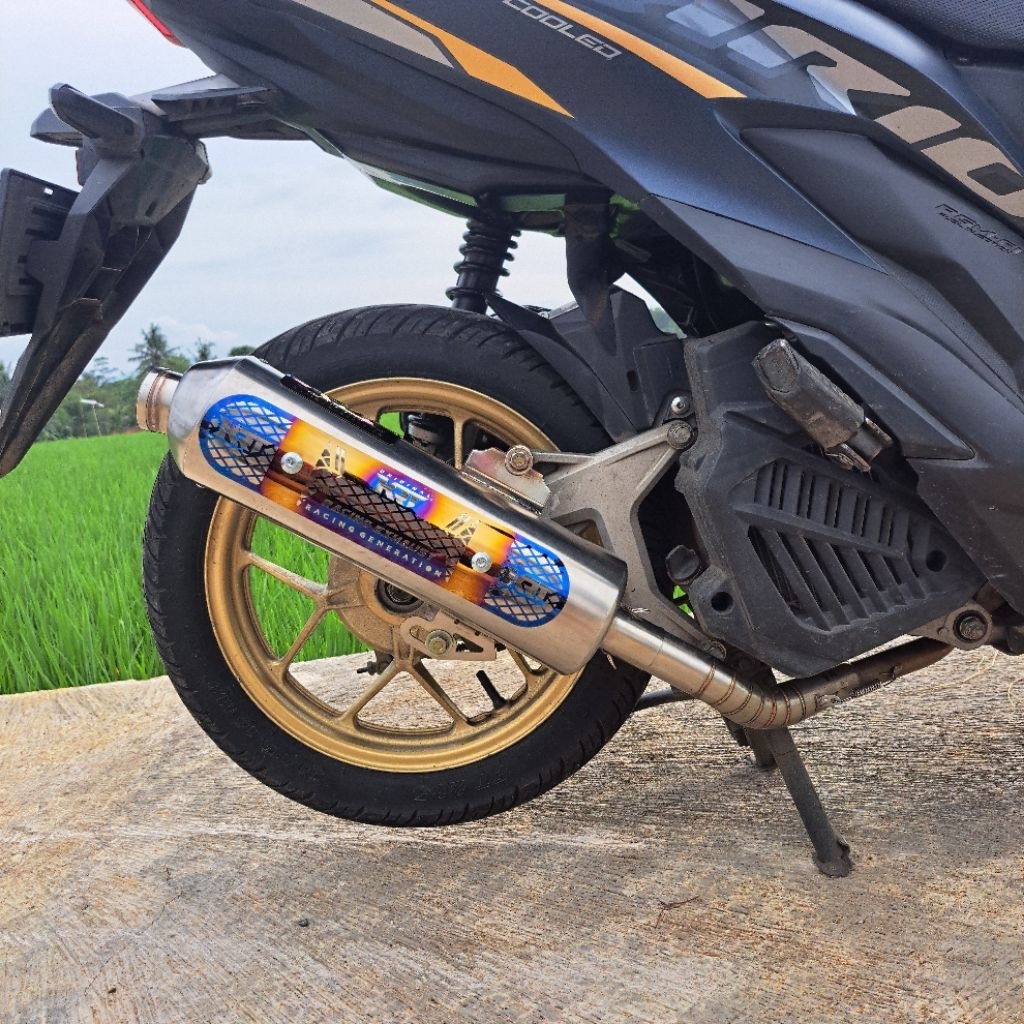 Knalpot Standart Racing KRT Pro Xtrime 1 Vario Beat Mio Sporty Mio J Mio M3 Nmax Aerox Pcx 150 160 N