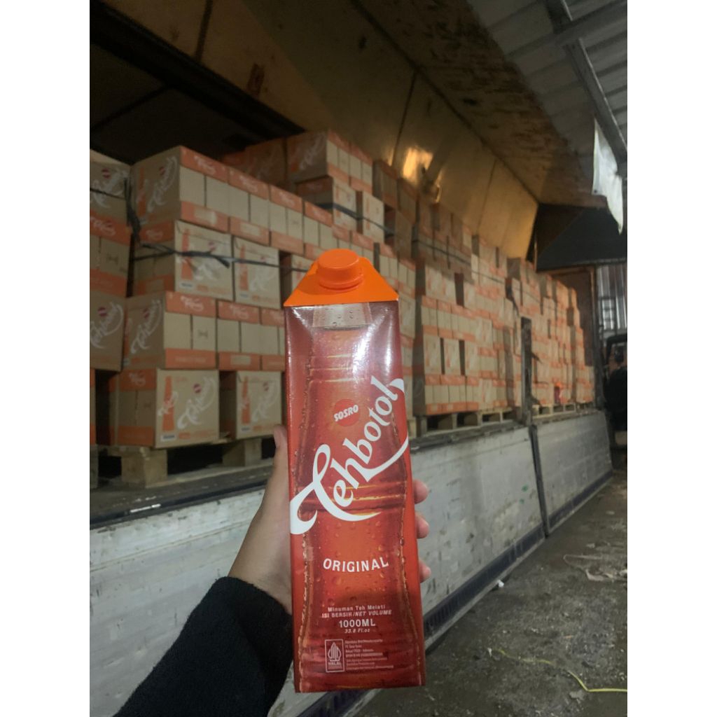 TEH BOTOL SOSRO 1 LITER teh botol kemasan kotak 1000ML