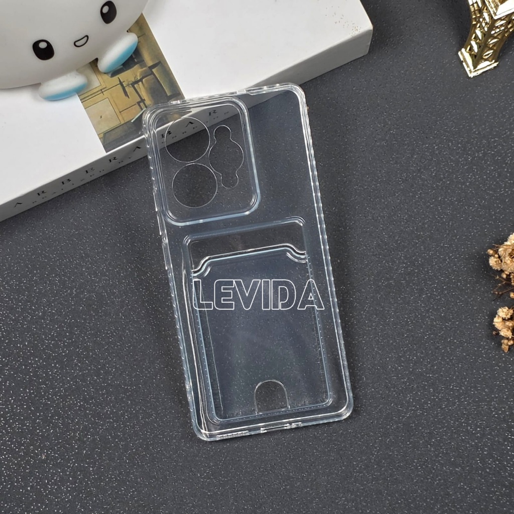 Realme 15 Realme 15 Pro Realme 13 Plus Clear Wallet Card Case Bening / Card Case Slot Kartu Bening R
