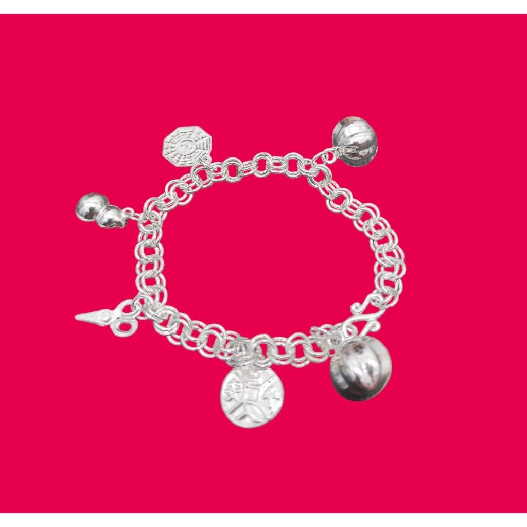 Gelang Kaki BAYI Holo Pakkua PERAK MURNI 99,99%