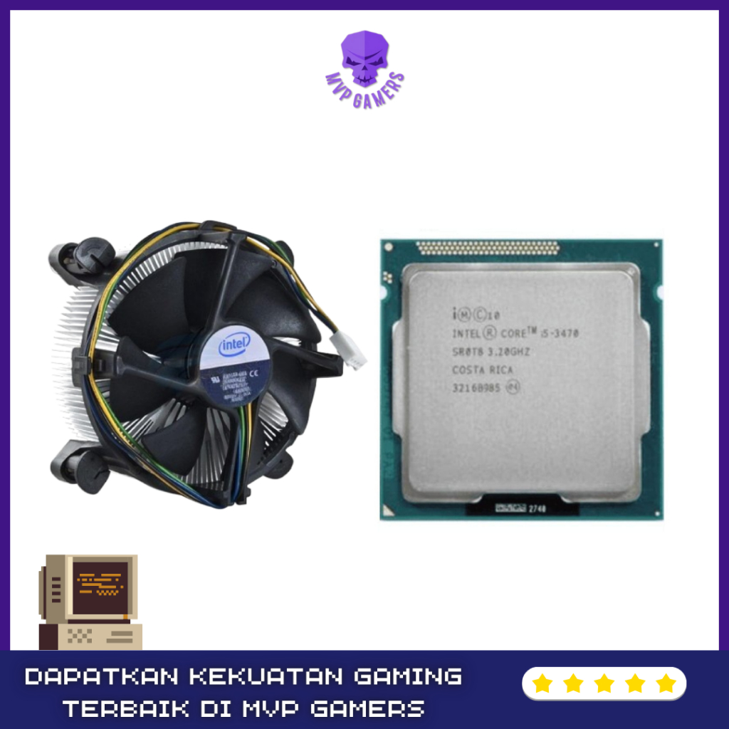 Processor Intel Core i5 3470 Socket LGA 1155 I CPU i5-3470 Quad Core Gen 3 Komputer PC Gaming Upgrad