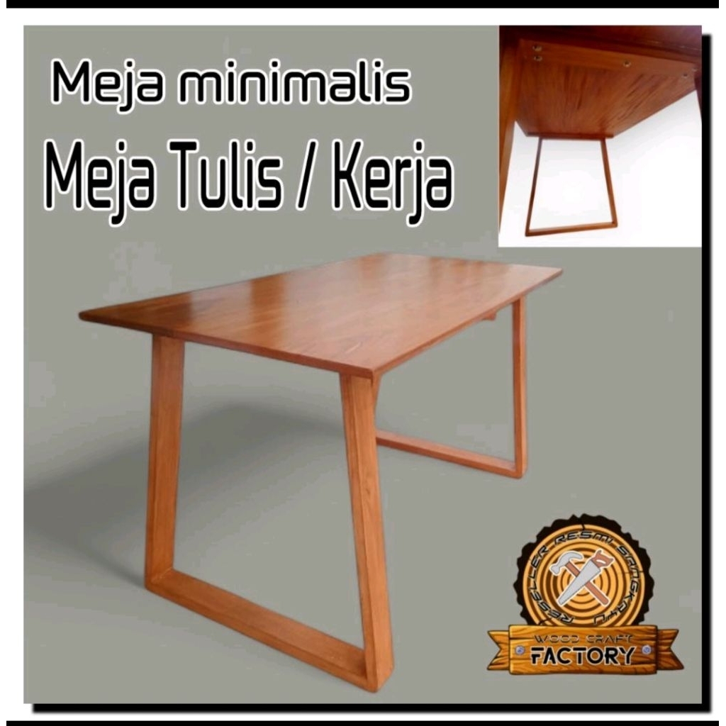 Meja minimalis meja kerja meja Lesehan kayu mahoni