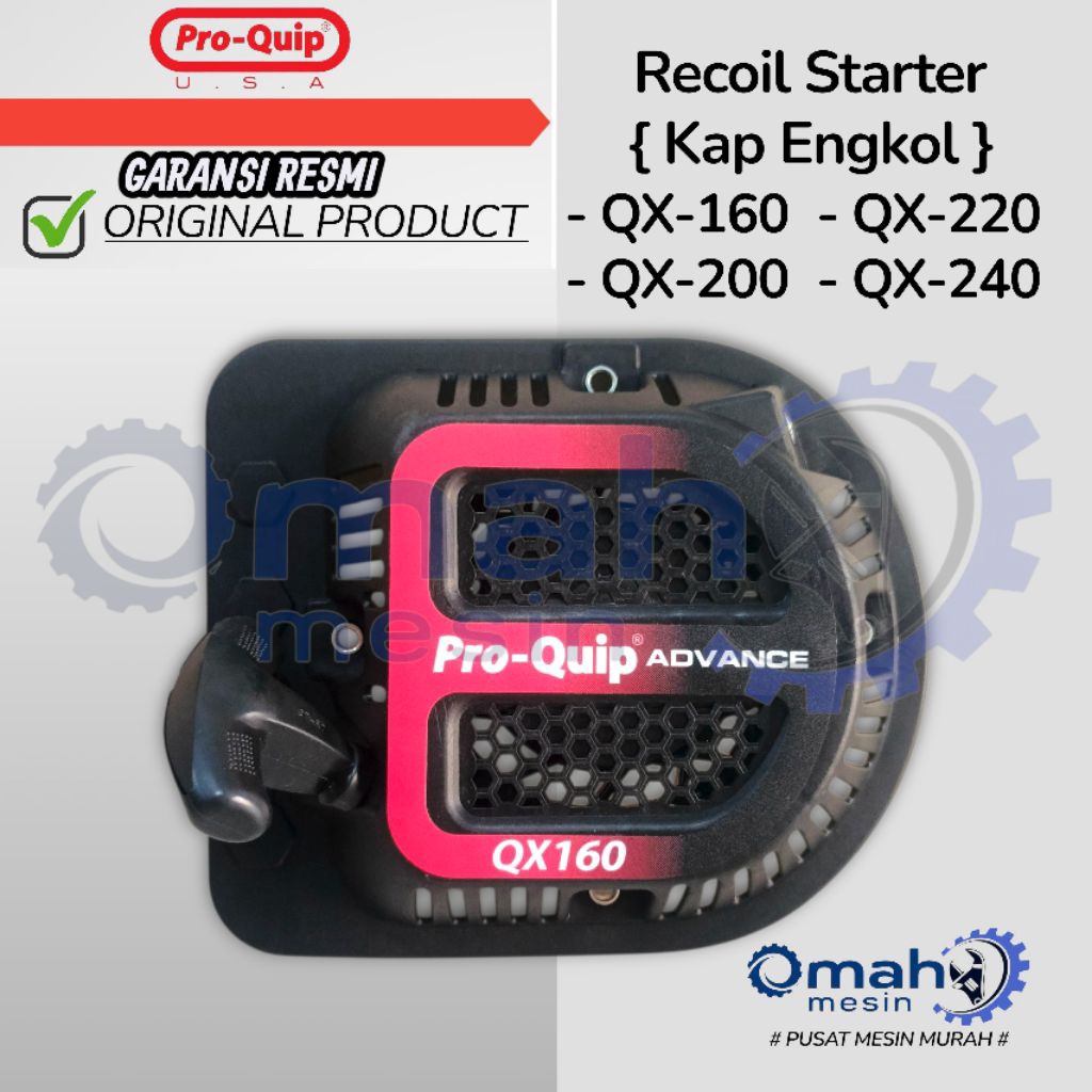 Recoil Starter QX160 QX200 QX220 QX240 PRO-QUIP ORIGINAL / Kap Engkol QX160 QX200 QX220 QX240 PRO-QU