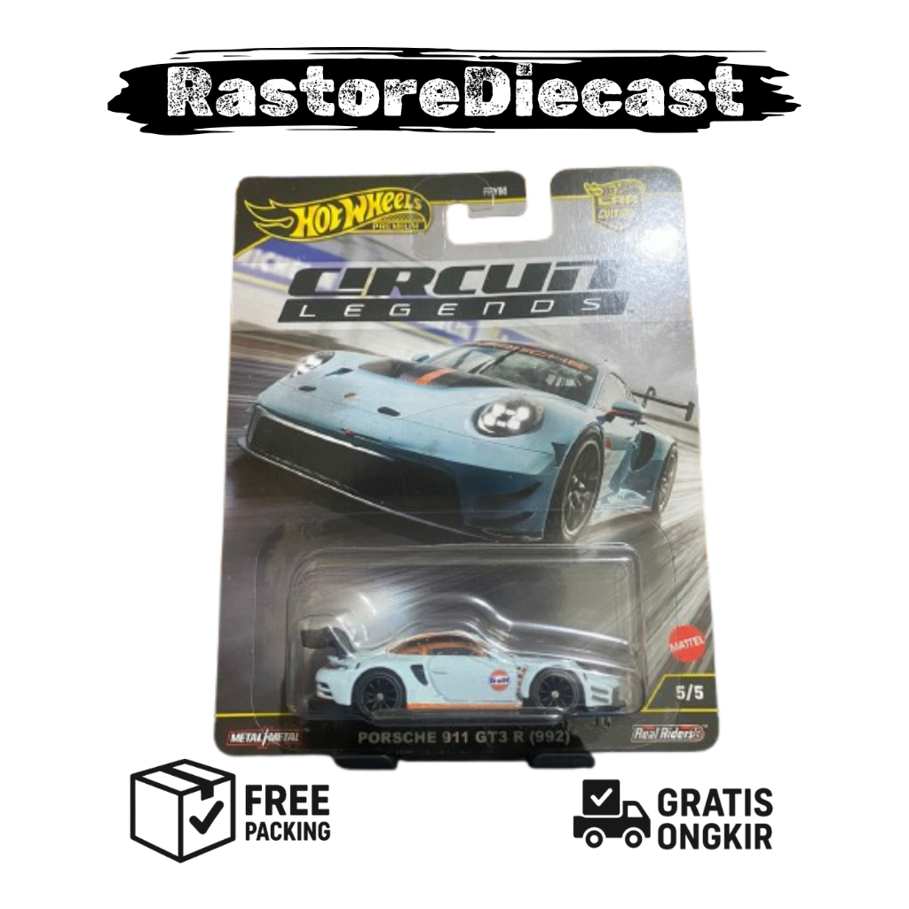 Hotwheels Premium Porsche 911Gt3 Rs Gulf