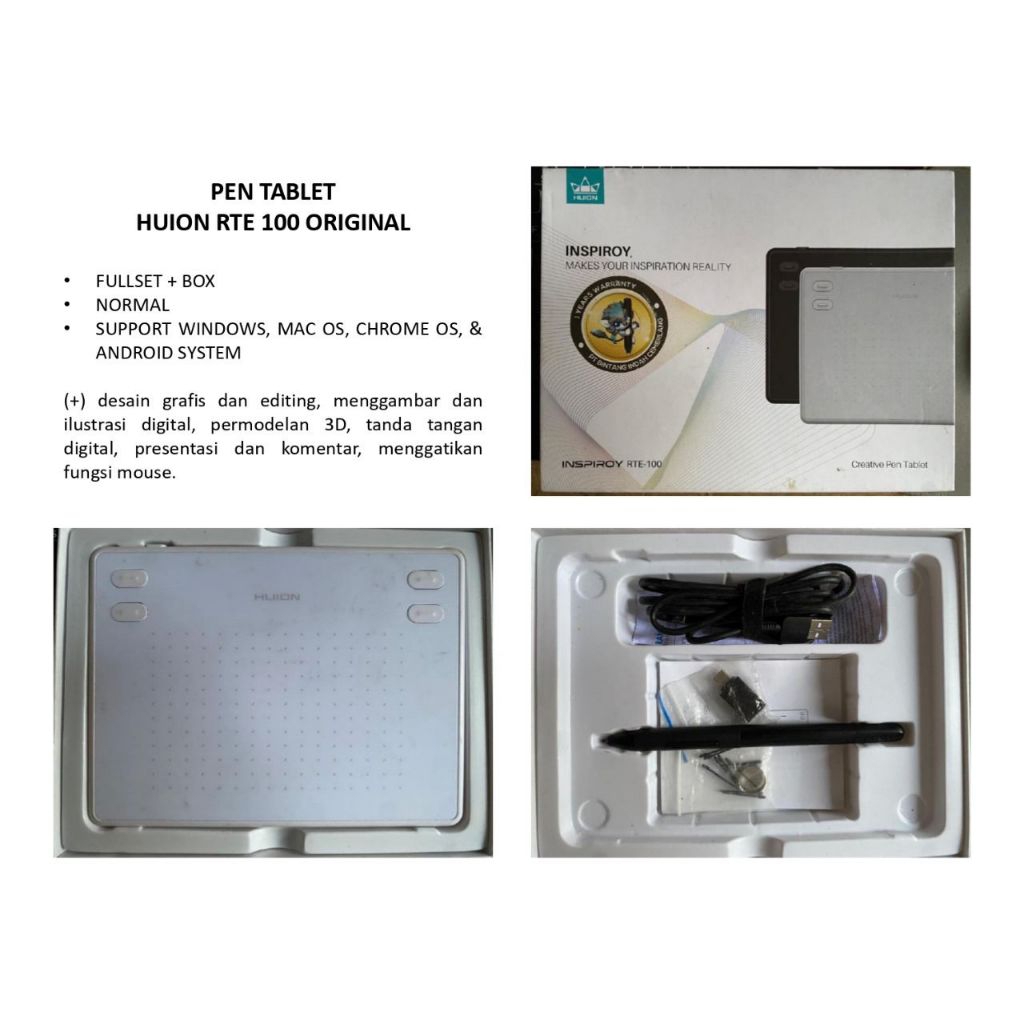 Pen Tablet Huion RTE 100