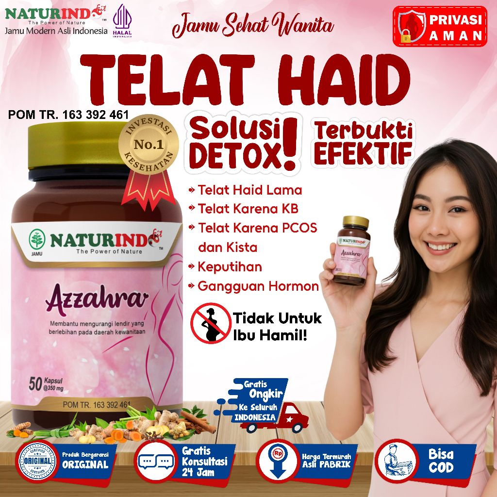 Obat Telat Haid Paling Ampuh Atasi Telat Nyeri haid Obat Telat Dateng BPOM Halal