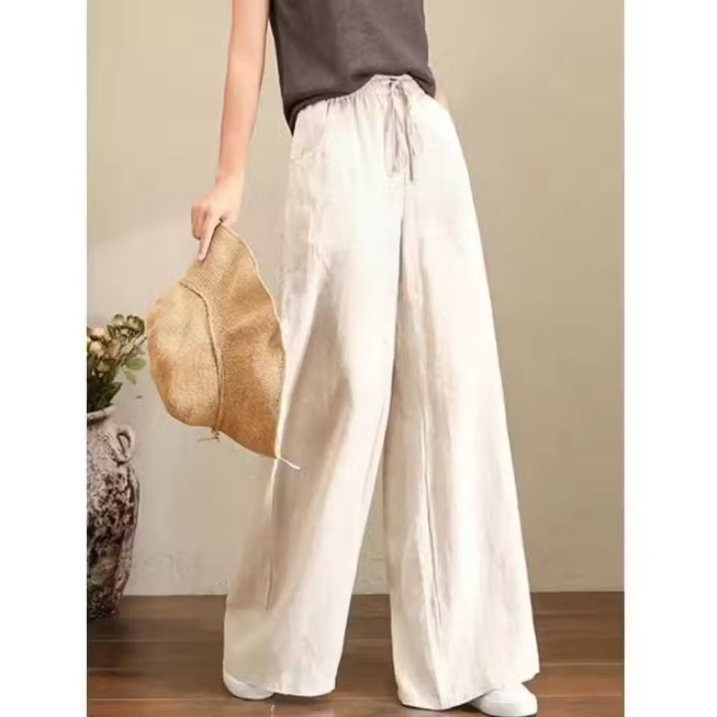 CELANA KULOT LINEN TALI/CELANA PANJANG KULOT / HIGHWAIST PANTS/ CELANA KULOT HIGHWAIST LINEN/CELANA 