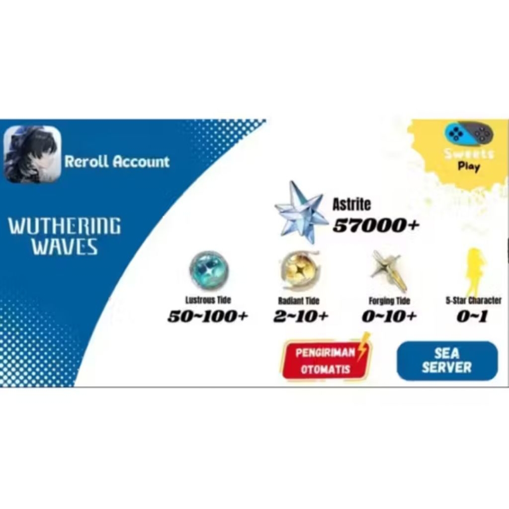 Akun Wuthering Waves Standard Reroll