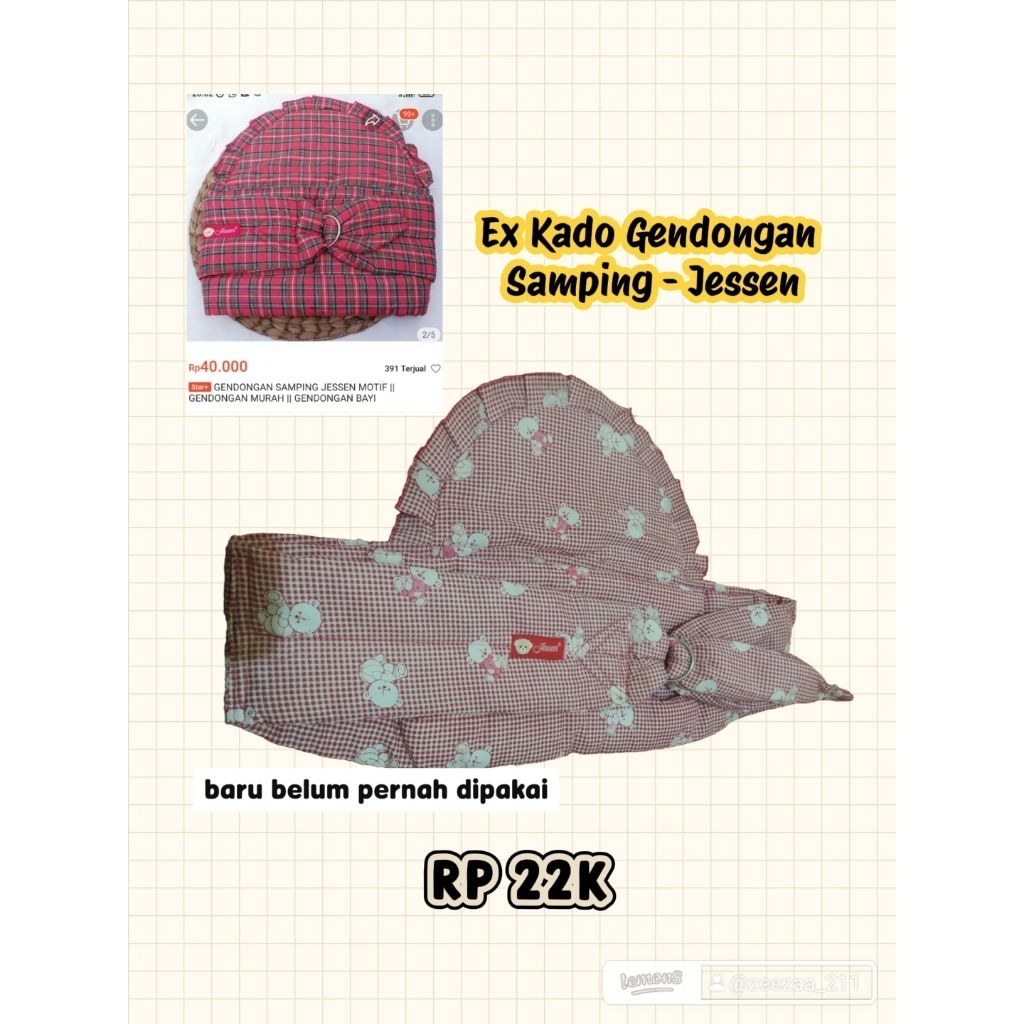 Gendongan Bayi Samping Merk Jessen