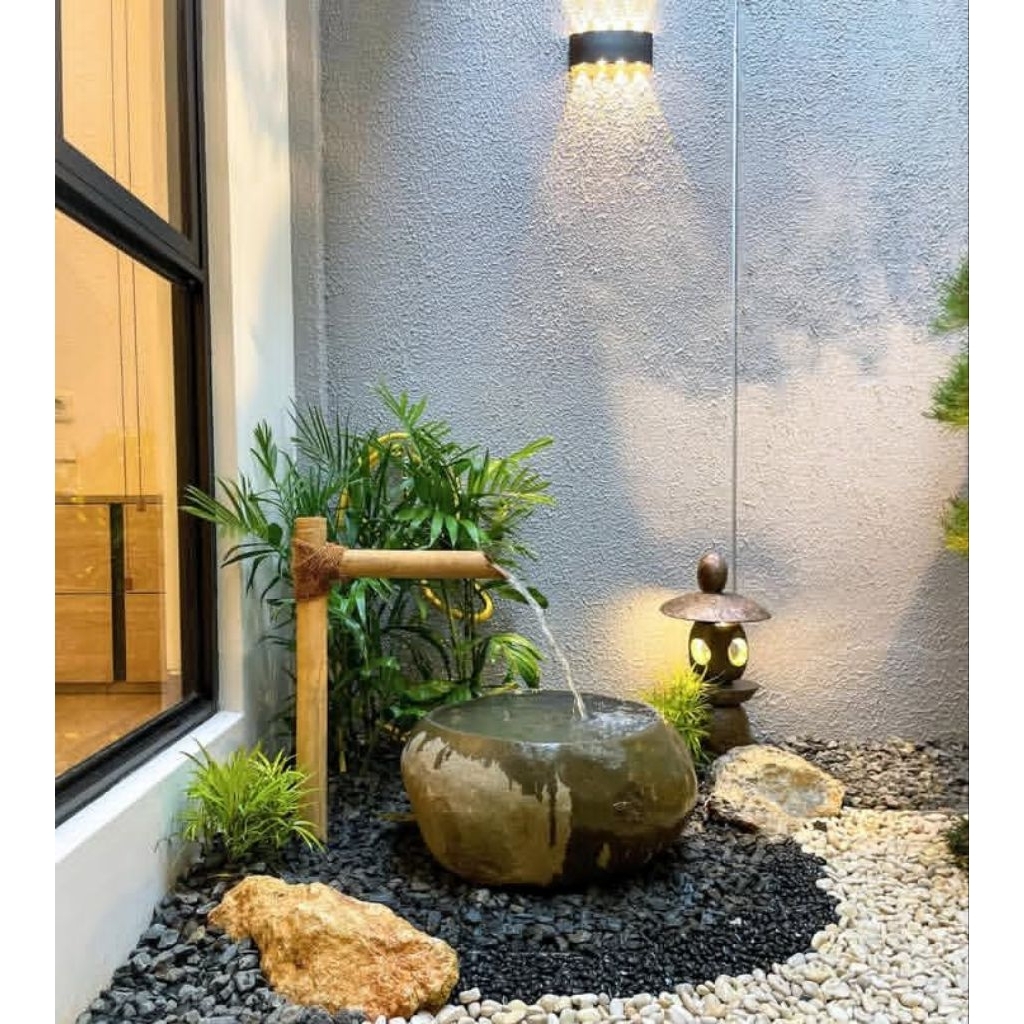 air mancur batu/air mancur minimalis/taman kering/taman minimalis/taman zen garden