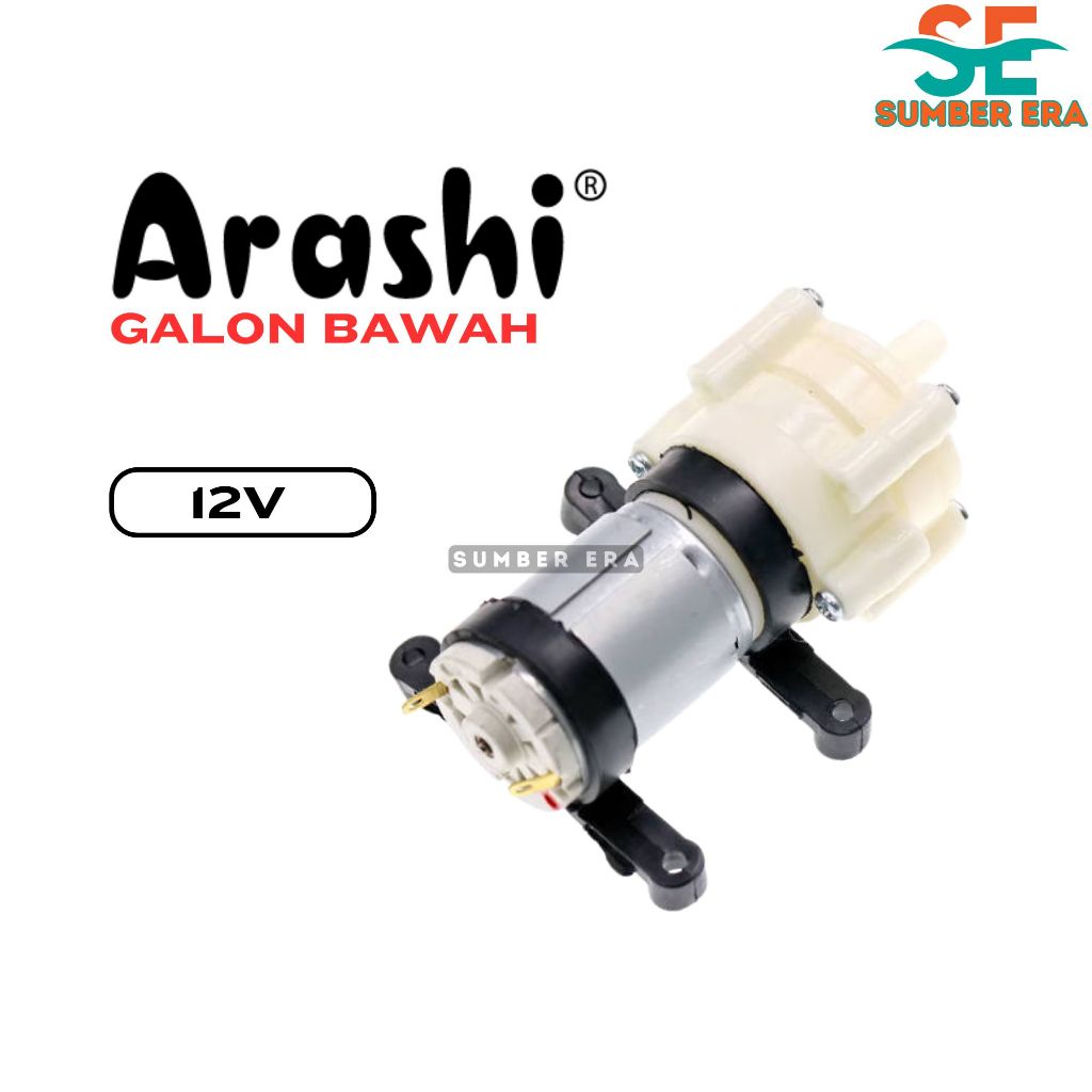 Dinamo Pompa Dispenser Arashi Galon Bawah 12V / Pompa Galon Elektrik