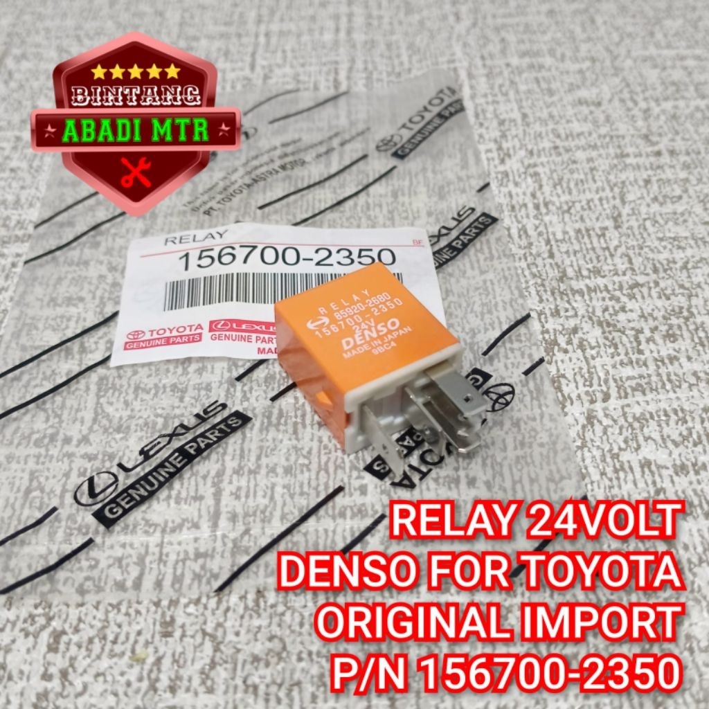 RELAY LAMPU DUTRO 24VOLT RELAY LAMPU LOHAN 24V ORIGINAL IMPOR 156700-2350