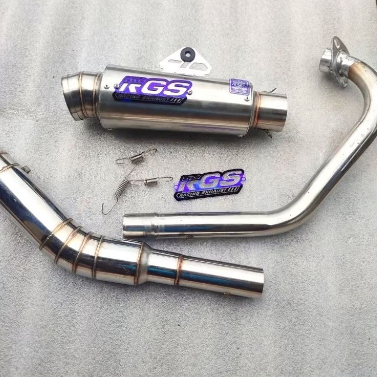 KNALPOT RGS ORIGINAL TYPE DOS MP GL CB TIGER JUPITER MX OLD NEW SONIC SATRIA FU VIXION OLD NEW CBR