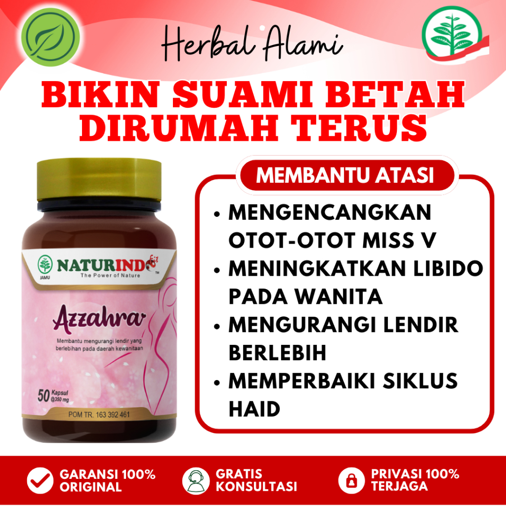 AZZAHRA Obat Herbal Merapatkan Miss v Kembali Perawan Dan Wangi Mengembalikan Keperawanan NATURINDO