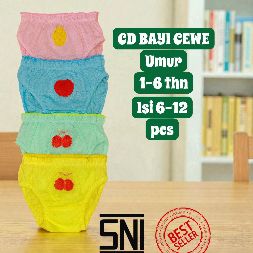 ISI 12 PCS CELANA DALAM ANAK WANITA MURAH DAN BERKWALITAS LANGSUNG DARI KONVEKSI