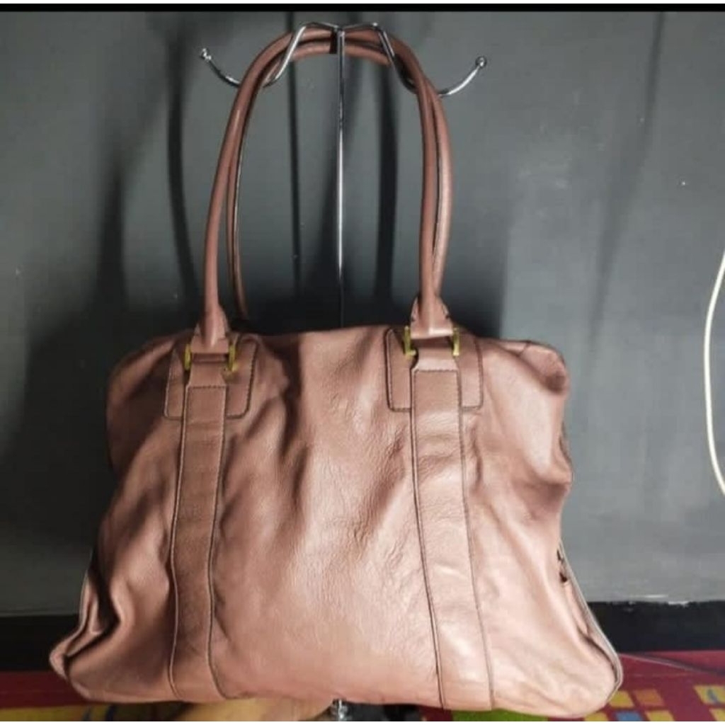 Preloved Tas wanita kulit asli Staccato totte