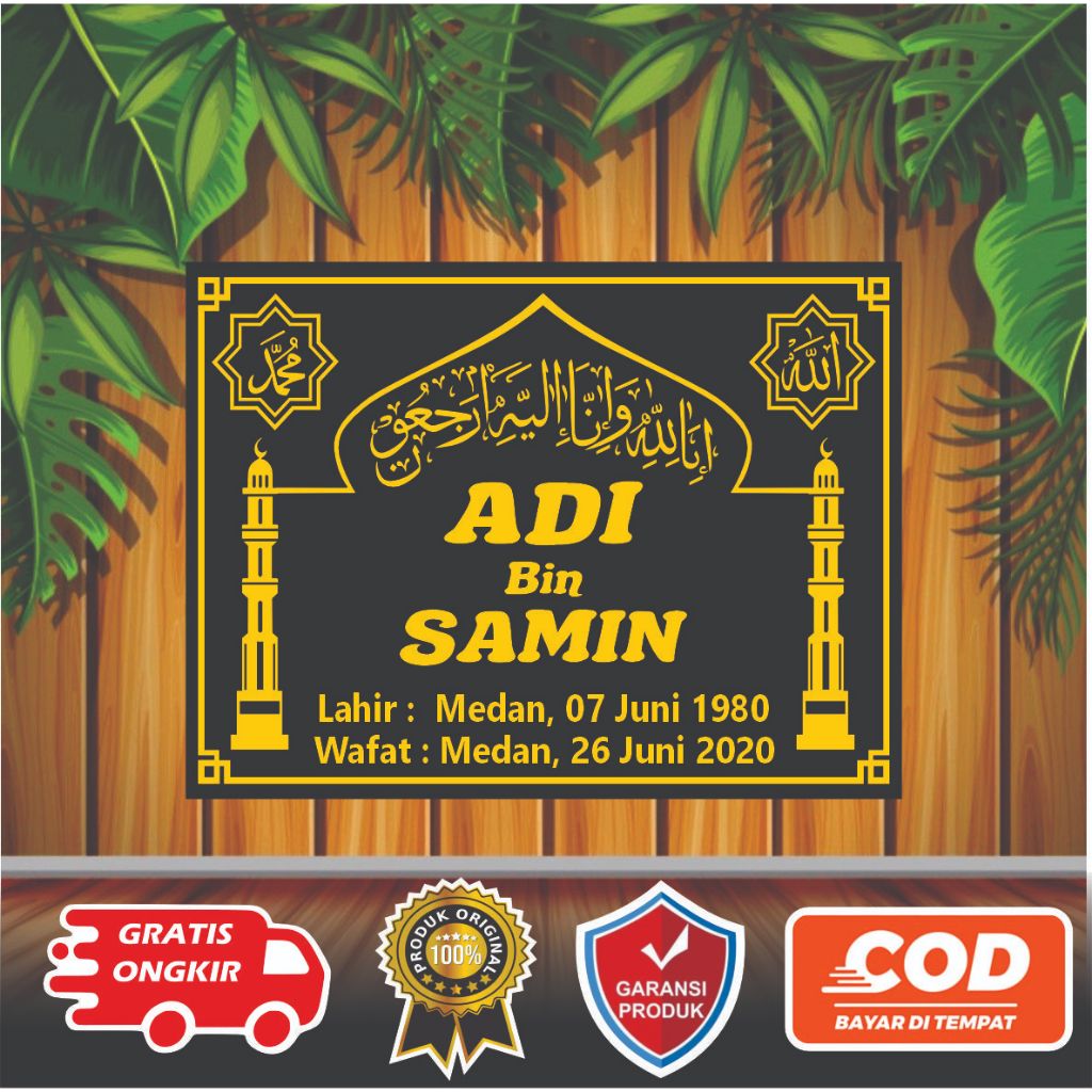 HARGA GROSIR  Reques Nama Batu nisan  harga murah. nama batu nisan nisan kubur nisan makam