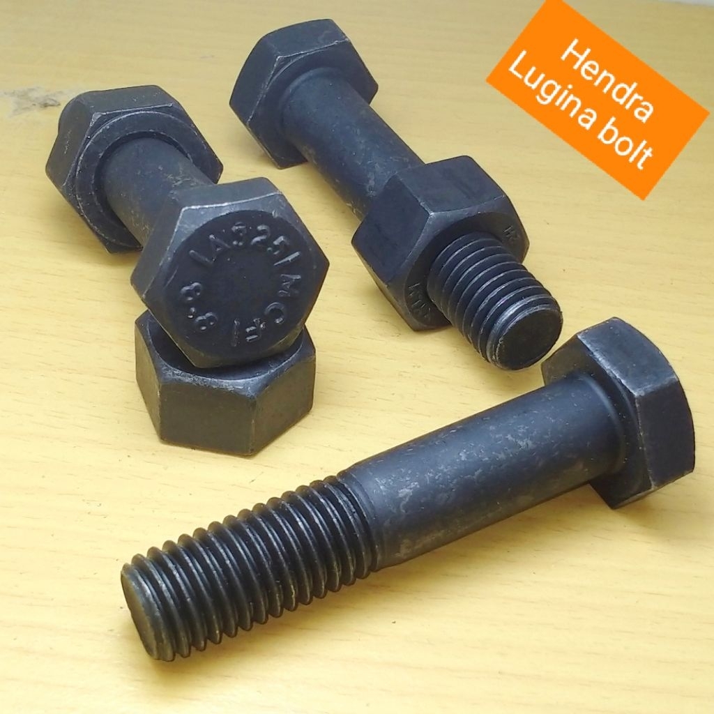 baut mur htb 5/8x3" grade Astm A325 baut baja kunci 27