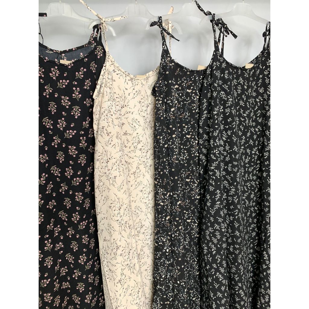 Overall Motif Bunga Korean Style / Dress Overall Wanita Korea