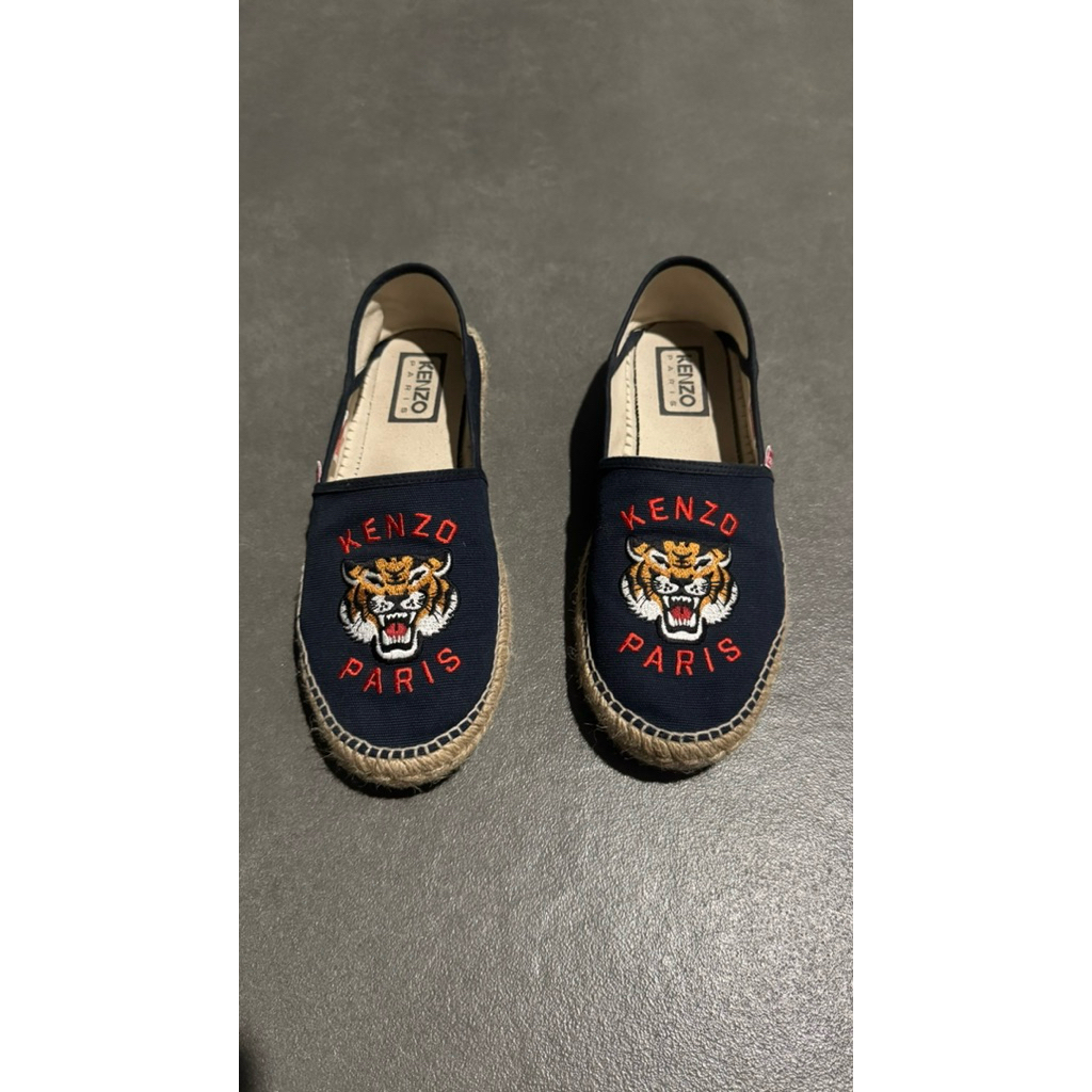 SHOES SLIP ON KENZO ESPADRILLES TIGER PARIS ORIGINAL MEN SIZE 42