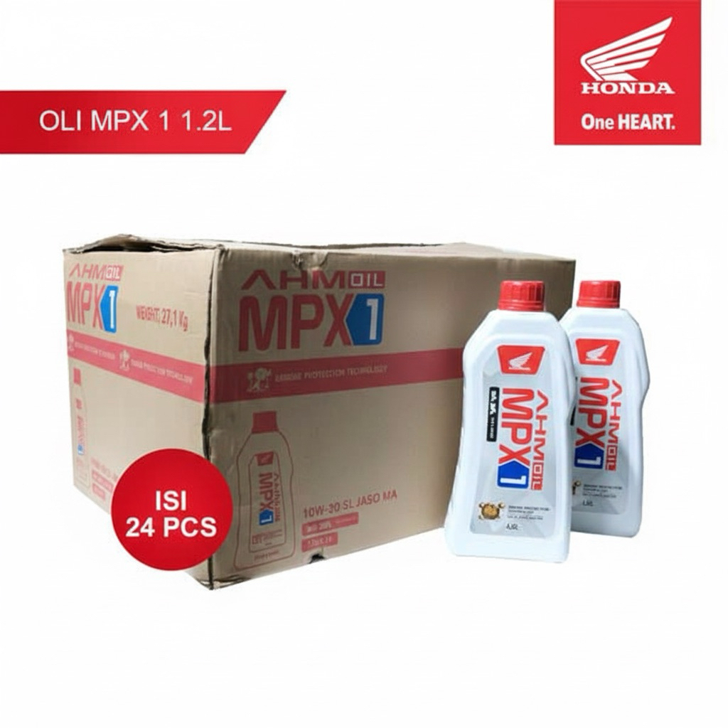 OLI AHM MPX1 SAE 10W-30 1.2 LITER 1 DUS (24 BOTOL)