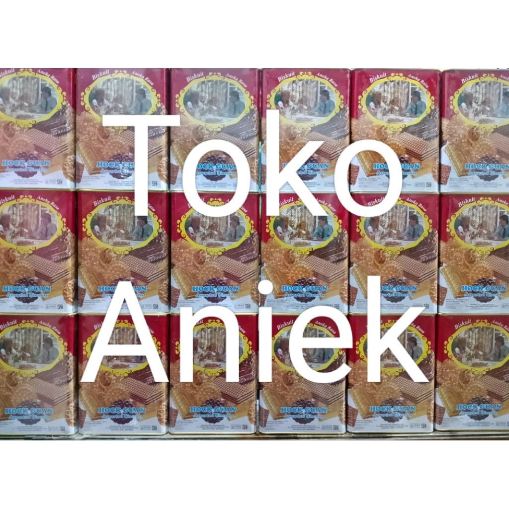 Biskuit HOCK GUAN kaleng besar 1350gr | HOCK GUAN Kaleng Segi