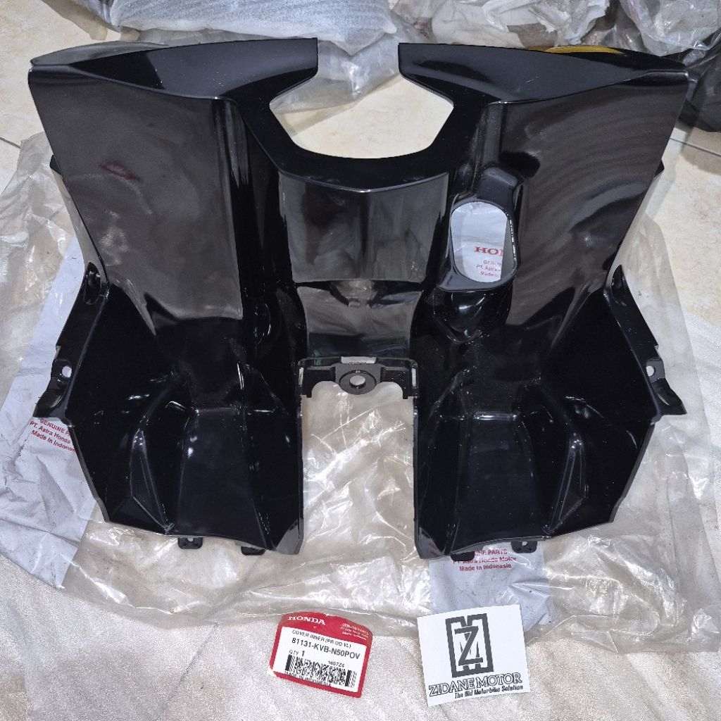 81131-KVB-N50 cover dek kantong laci atas honda vario 110 techno ungu violet original AHM