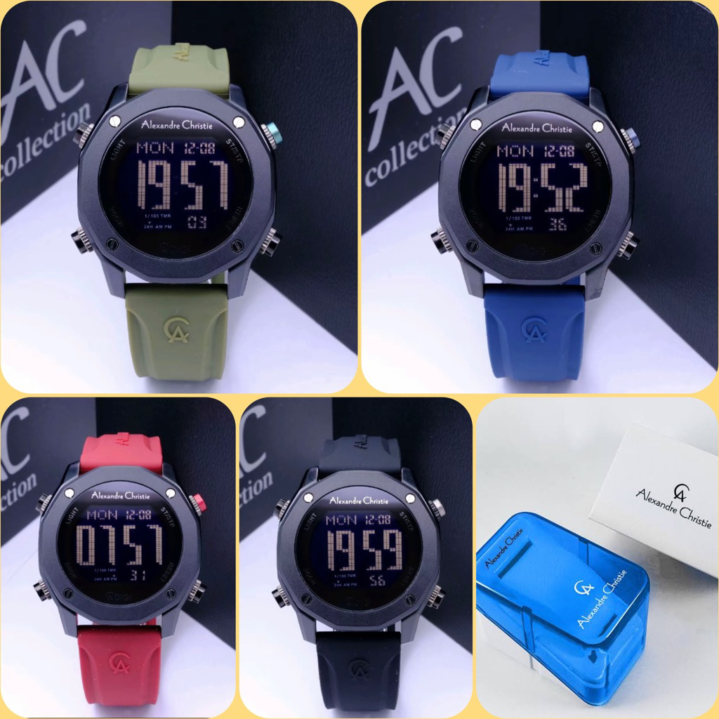 JAM TANGAN PRIA ALEXANDRE CHRISTIE AC 9377 MH / AC 9377 / 9377 ORIGINAL DIGITAL TAHAN AIR GARANSI RE
