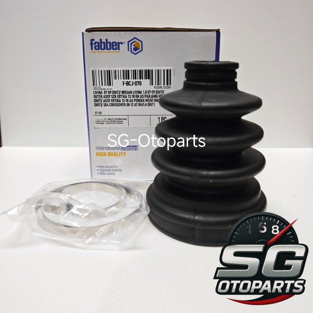 Karet Boot Kokel CV Joint Luar (Out) Ertiga 12-18 Manual / Matic Kanan As Panjang Pendek SX4 Cross 1