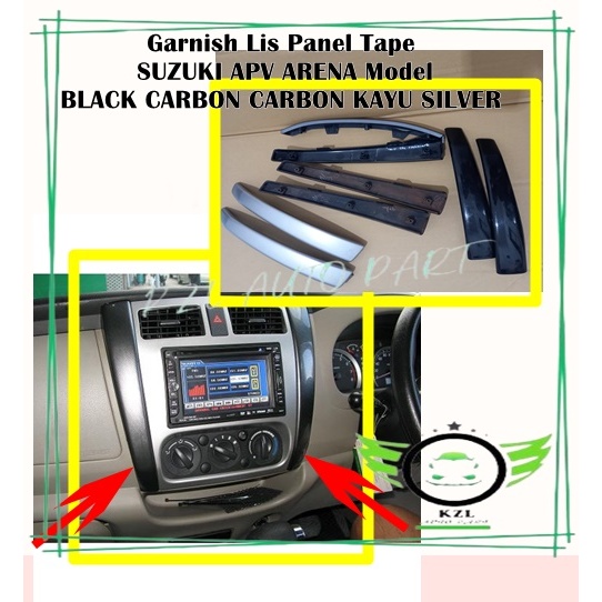 list Lis/panel audio tape Suzuki APV arena motif carbon