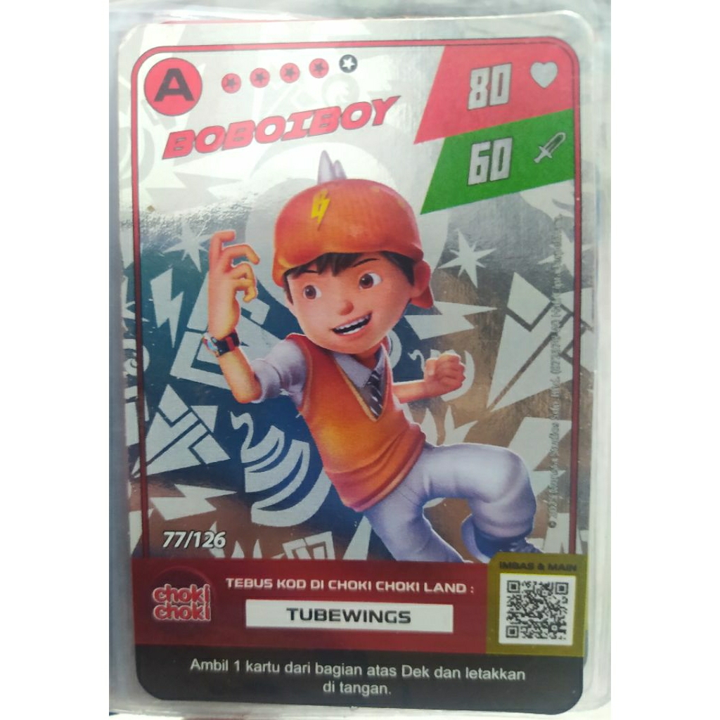 Kartu Boboiboy x Choki Choki Foil/Hologram