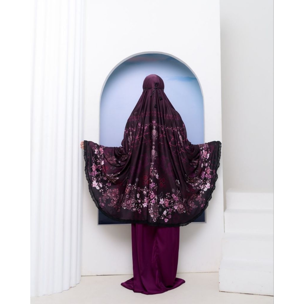 Mukena Ameena Silk Premium 2in1 Mukena Signature Moschahijab Mukena Silk Motif
