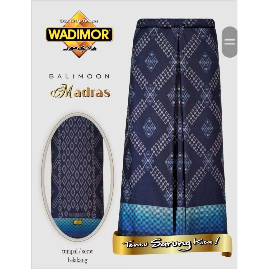 [10pcs] Sarung Wadimor Balimoon motif Madras 555 TERMURAH #WADIMOR #BALIMOON