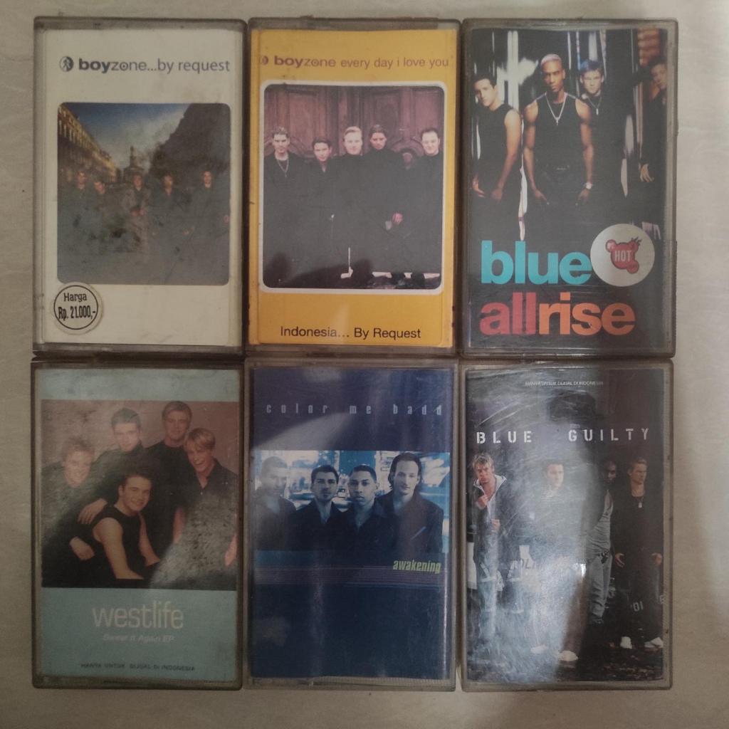 kaset pita tape original boyzone blue westlife color me badd
