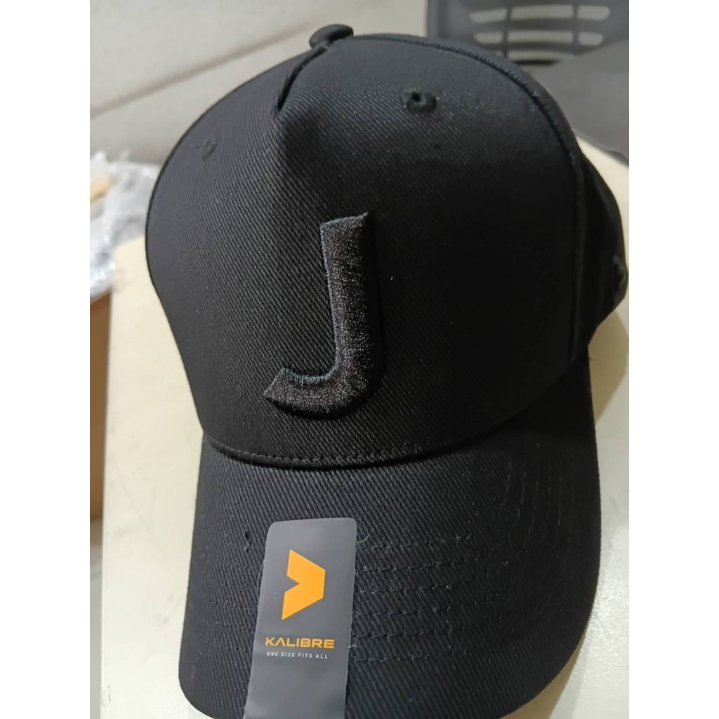 NEW-Topi Pria- Kalibre Topi Original-Logo Huruf J- Kalibre 991596-Hitam