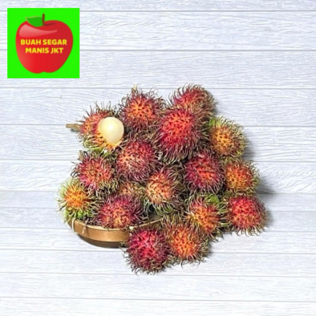 BUAH RAMBUTAN SEGAR MANIS PER BOX 1.000 GRAM
