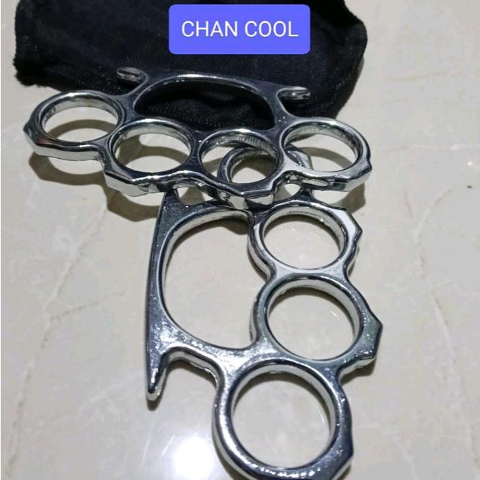 Besi Baja Knuckle Gold GTA PES Knakel Knukel Kerling Tinju Boxing Samsak dengan Sarung Kain Nylon Hi