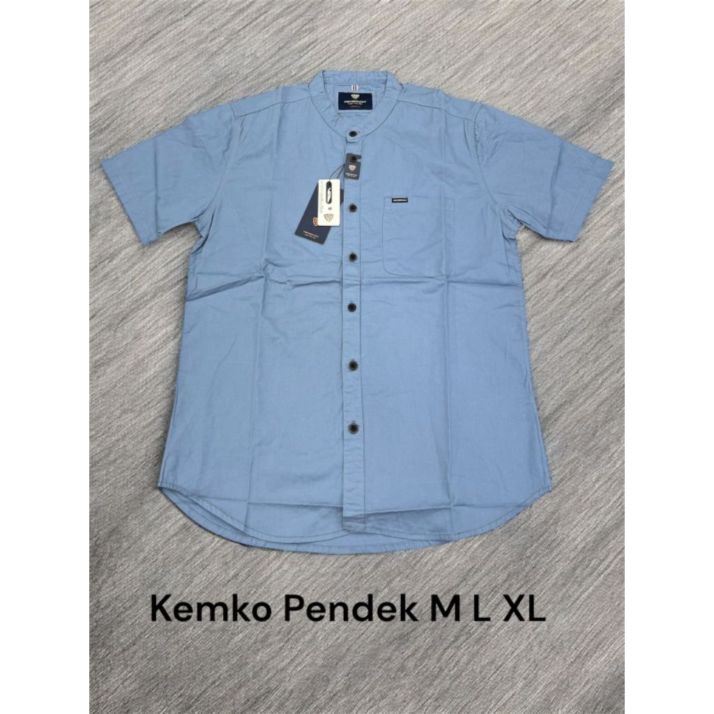 kemeja pria kerah Shanghai PETERMAX / kemko pendek