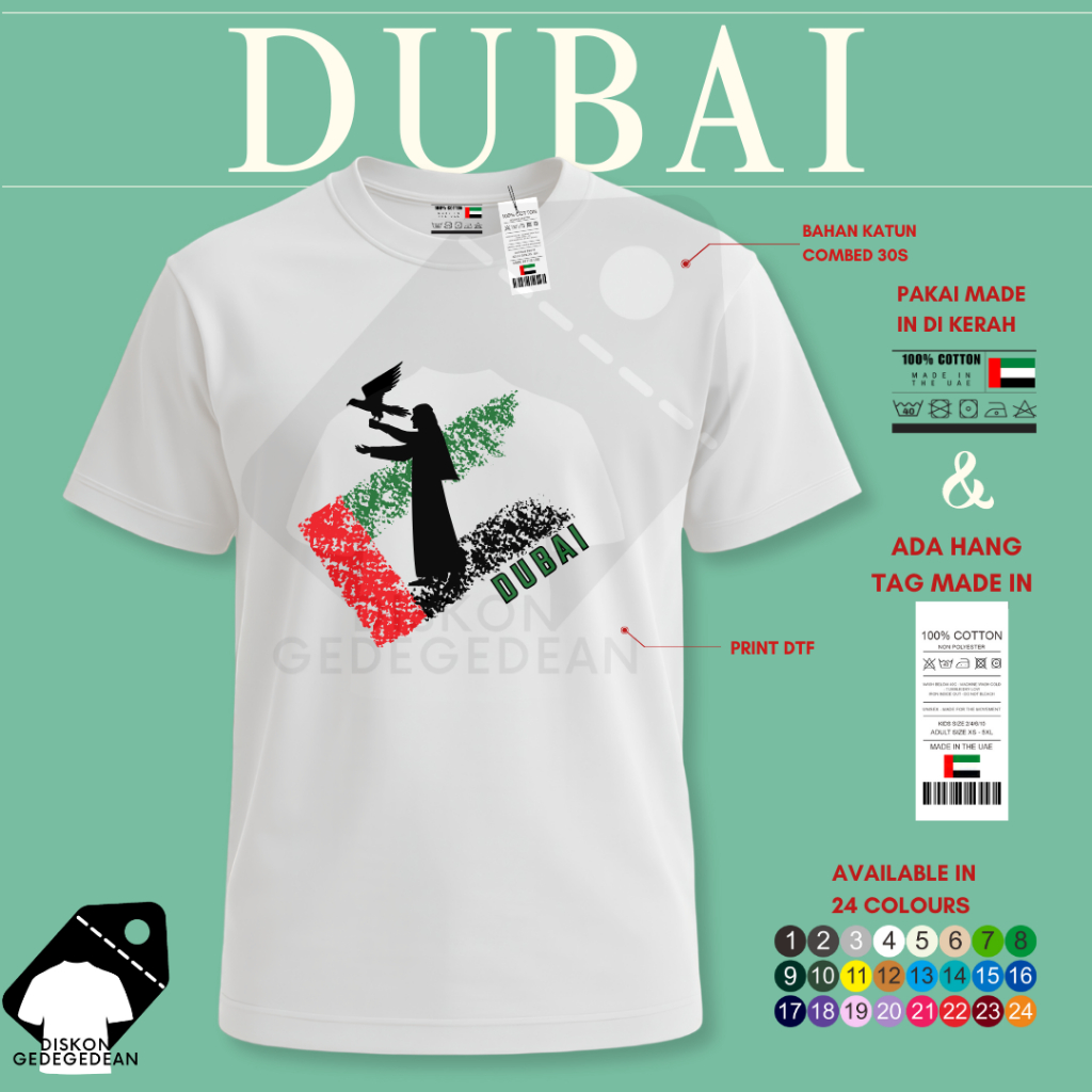 KAOS SOUVENIR OLEH OLEH NEGARA DUBAI - BAJU SOUVENIR OLEH OLEH NEGARA DUBAI - TSHIRT SOUVENIR OLEH O