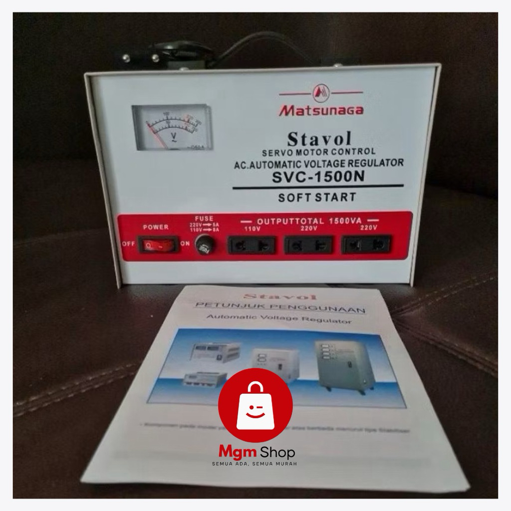 Stabilizer 1500watt-stavol 1500VA-Matsunaga 1500N Stavolt Matsunaga