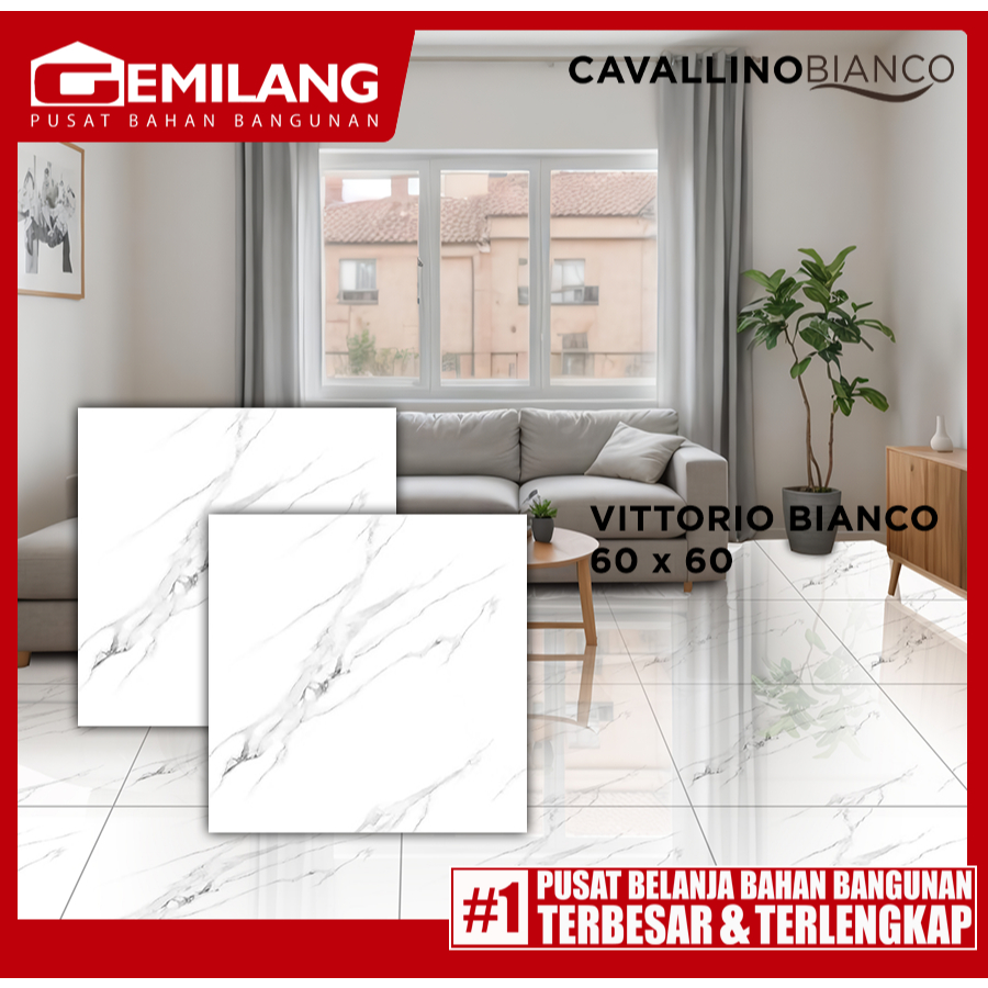 CAVALLINO BIANCO GRANIT VIVALDO BIANCO 60 x 60