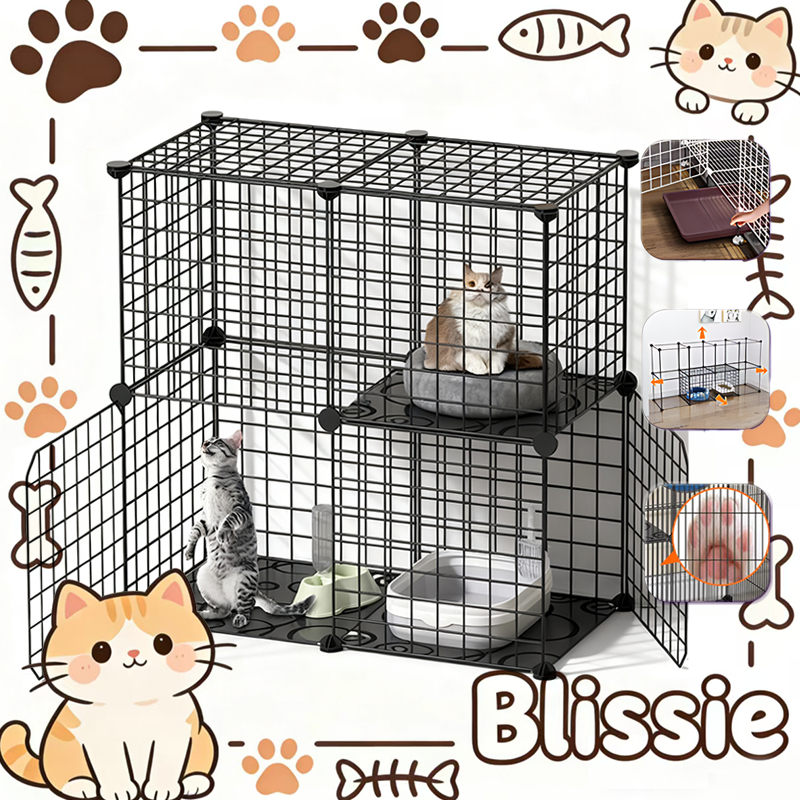 Kandang Kucing Tingkat Pagar Kucing Tinggi Kandang Kucing Kandang Hewan.