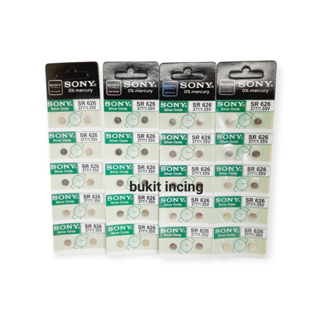 Batre Jam Tangan Sony 377 SR 626 W SR 626 Batre 626 Perlembar Watch Battery