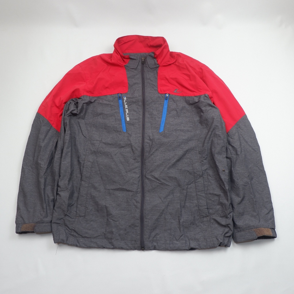LECAF BLUE PLUS Outdoor Hiking Shell Jacket - Red/Grey - Preloved