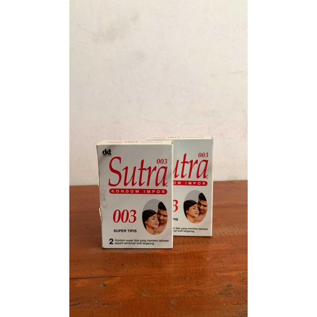 Kondom Sutra Super Tipis 003 isi 2pcs Sutra Putih