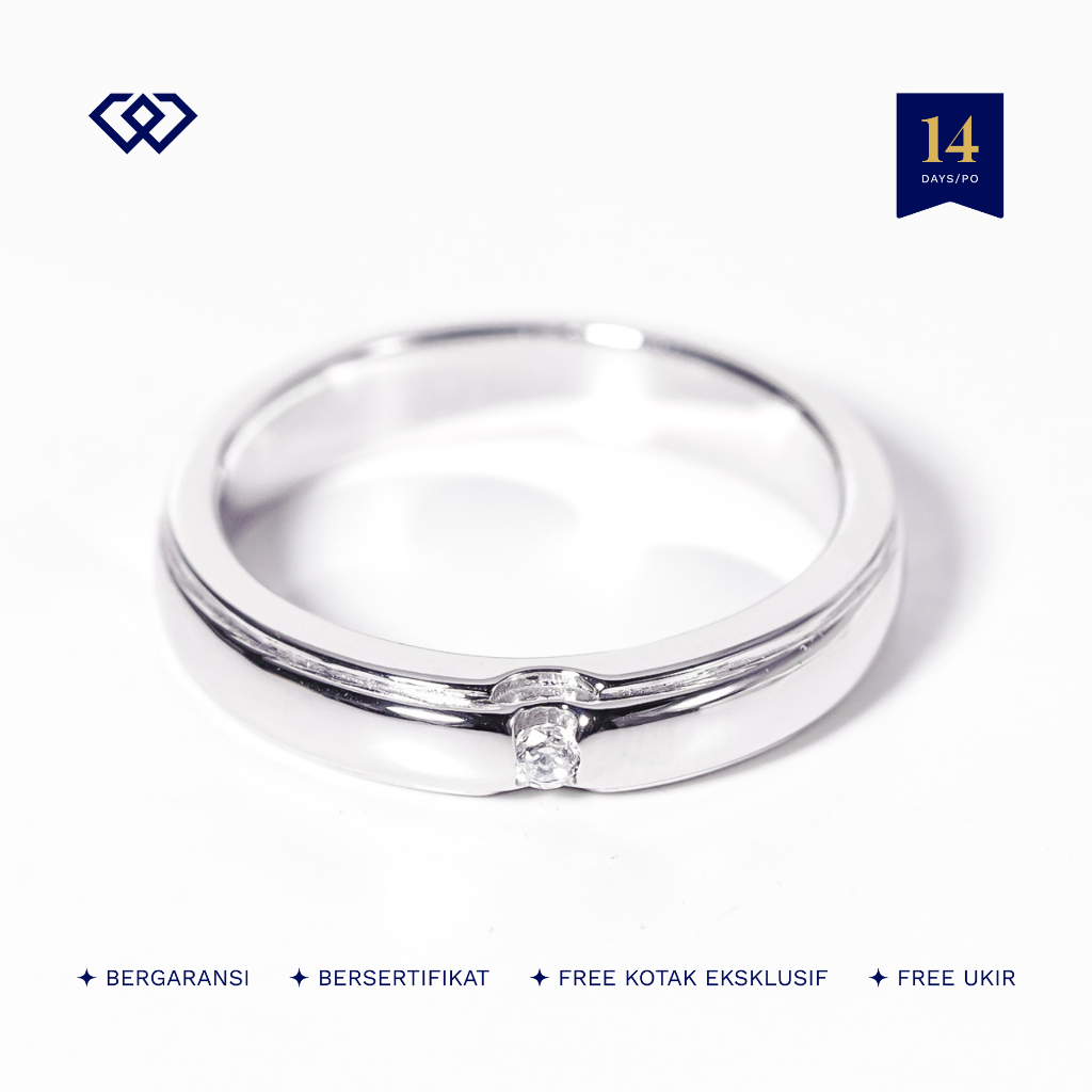 Winata Jewelry Cincin Cewek Nikah Perak Silver