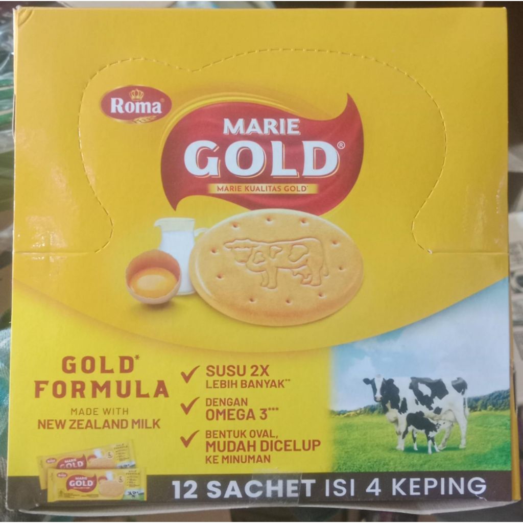 Roma Marie Gold Marie Kualitas Gold 1 Box Isi 12 Sachet