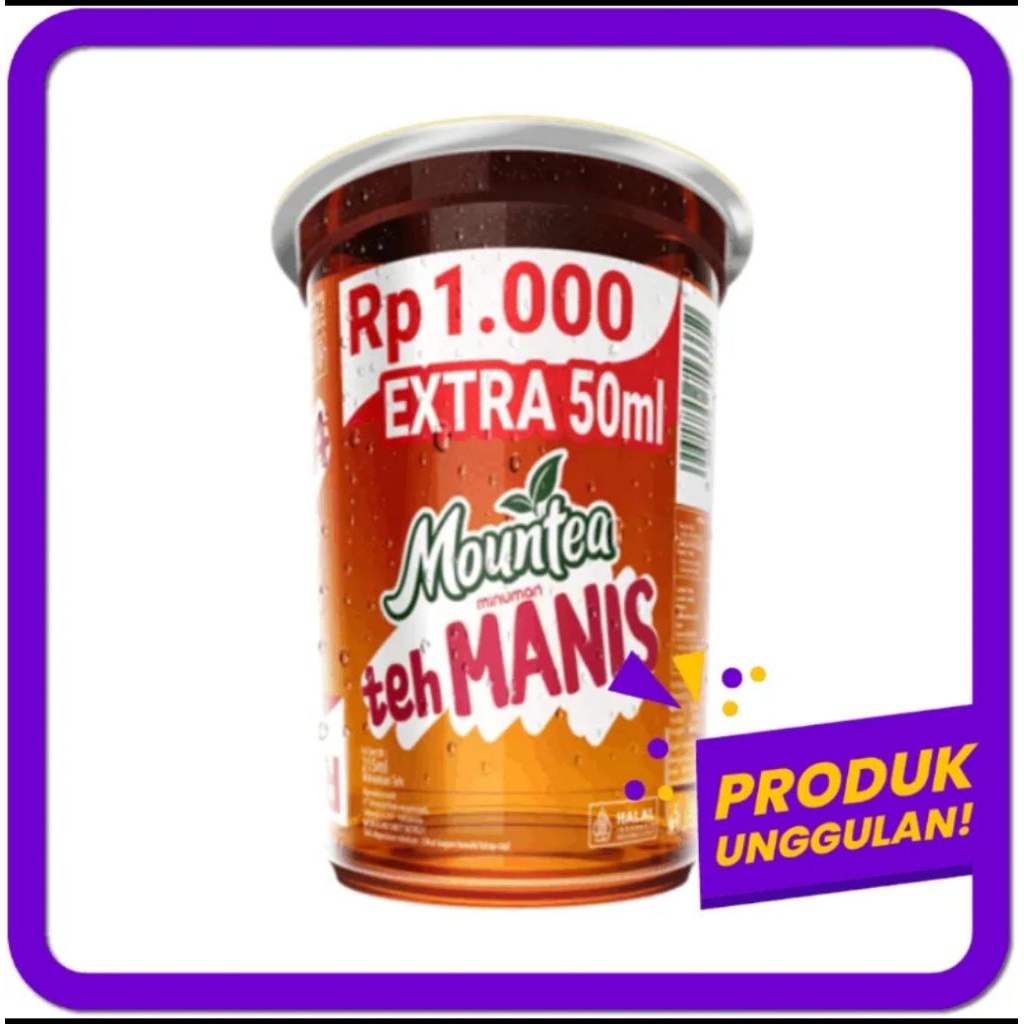 Mountea Teh Manis 215ml