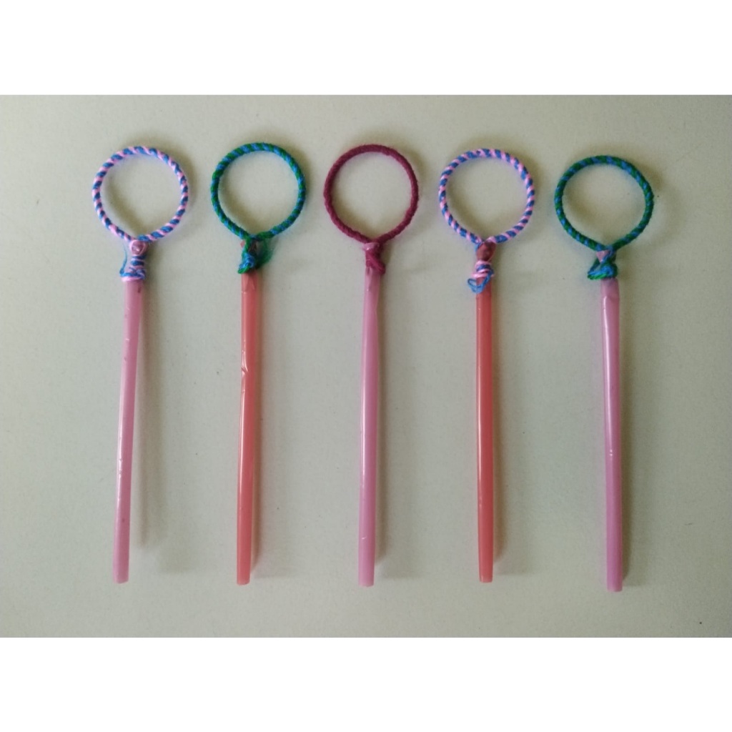 Stik Gagang Kecil Gelembung Mainan Anak Bentuk Lingkaran 1Lubang